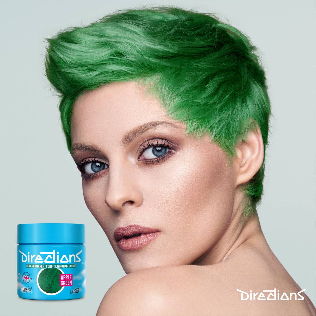 La Riche Directions Hair Dye Color Semi Permanent - Apple Green - 100 ml / 3 oz