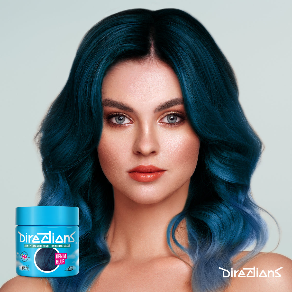 La Riche Directions Hair Dye Color Semi Permanent - Denim Blue - 100 ml / 3 oz