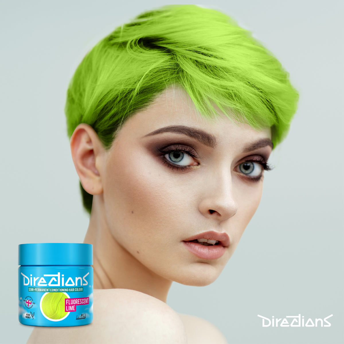 La Riche Directions Hair Dye Color Semi Permanent - Fluorescent Lime - 100 ml / 3 oz