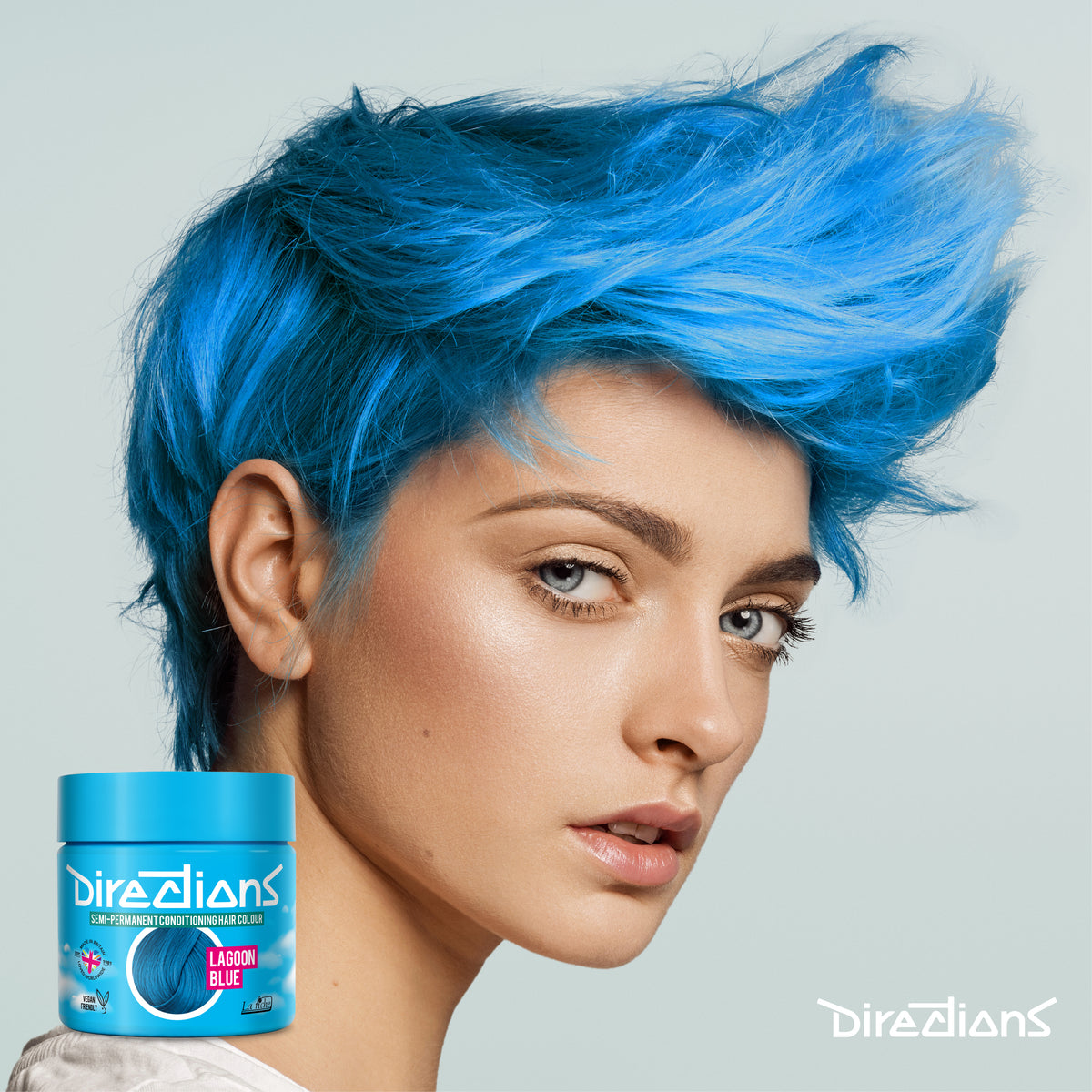 La Riche Directions Hair Dye Color Semi Permanent - Lagoon Blue - 100 ml / 3 oz