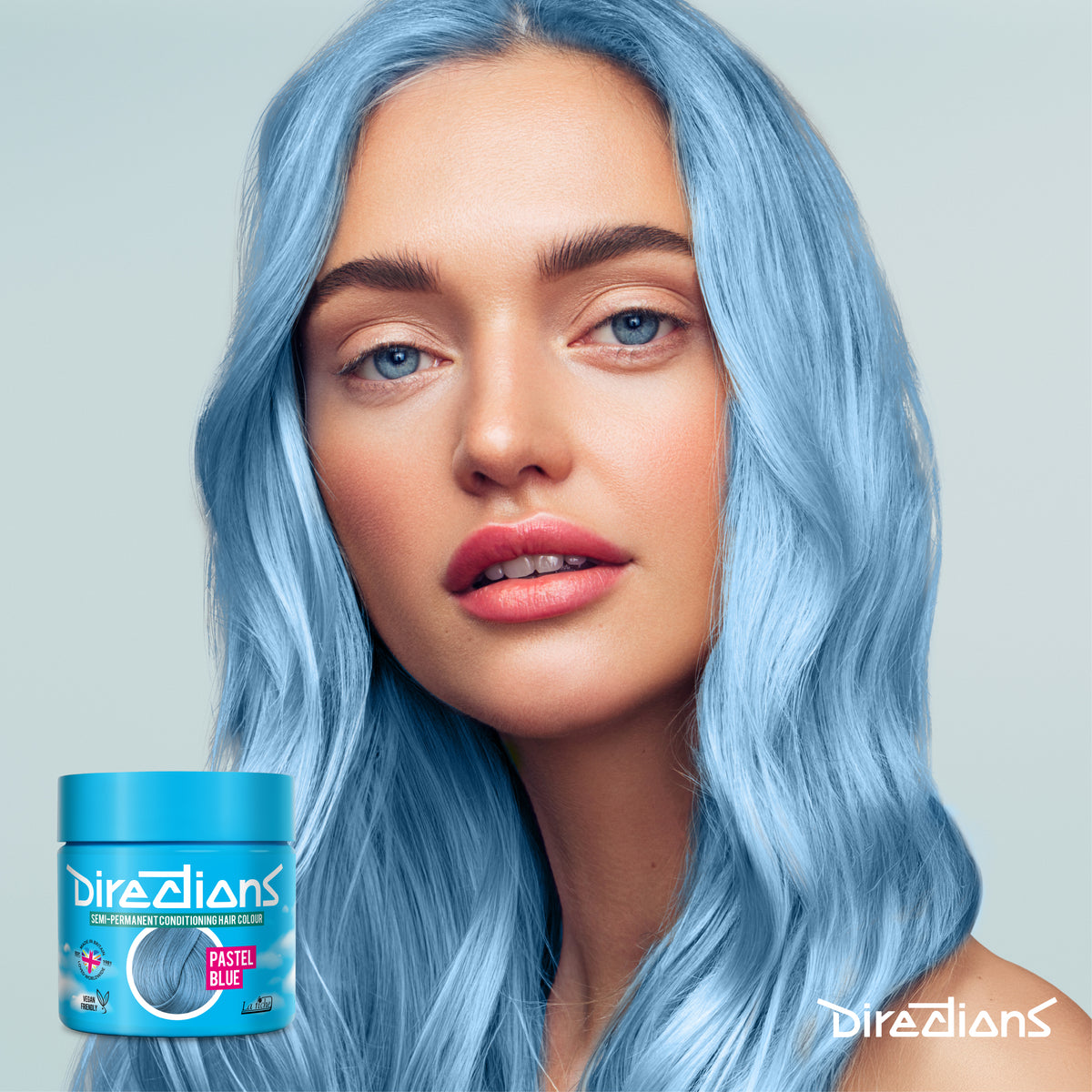 La Riche Directions Hair Dye Color Semi Permanent - Pastel Blue - 100 ml / 3 oz