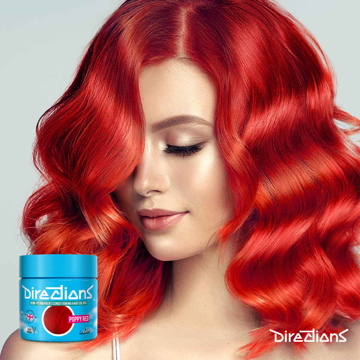 La Riche Directions Hair Dye Colour Semi Permanent - Poppy Red - 88 ml / 30 oz