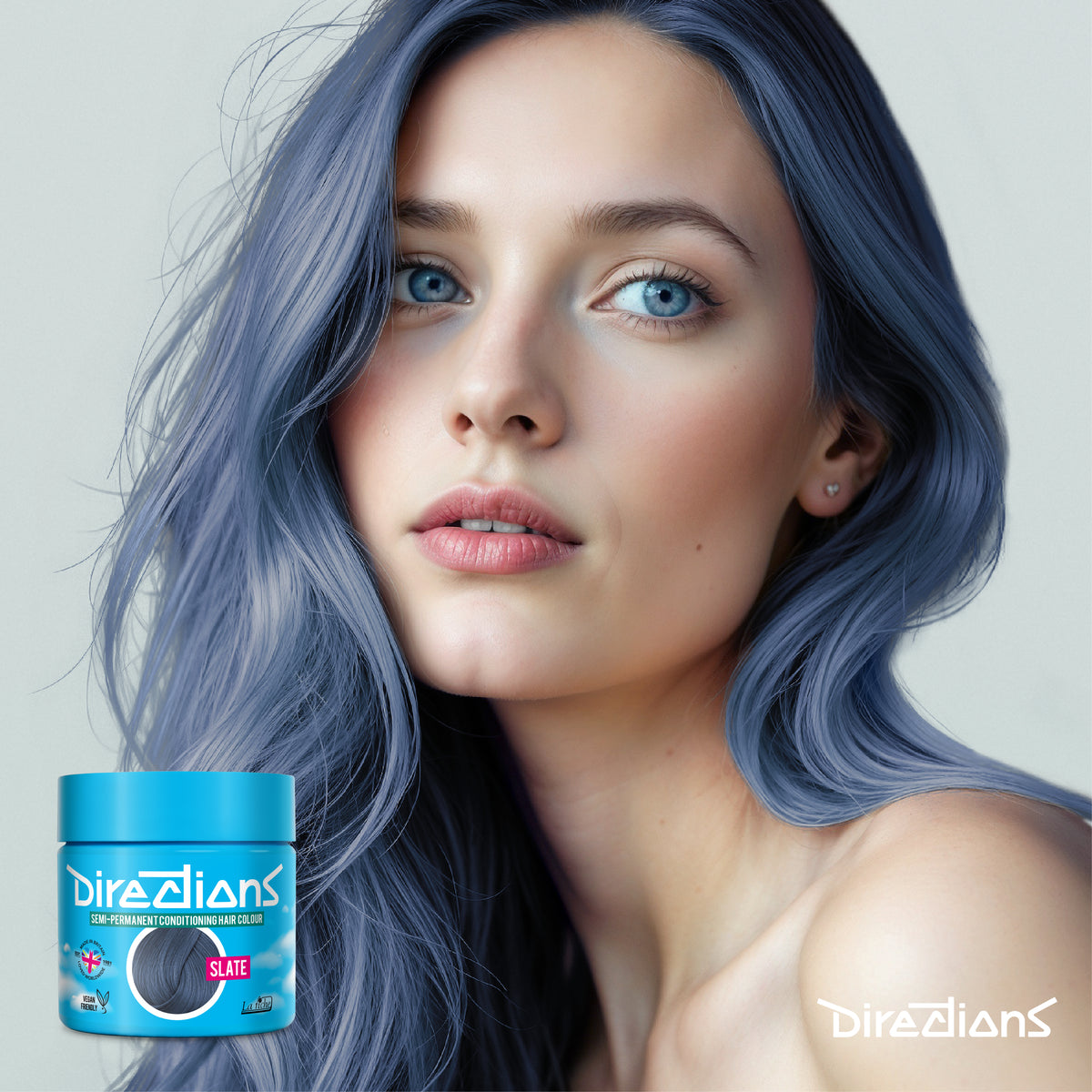 La Riche Directions Hair Dye Color Semi Permanent - Slate - 88 ml / 30 oz